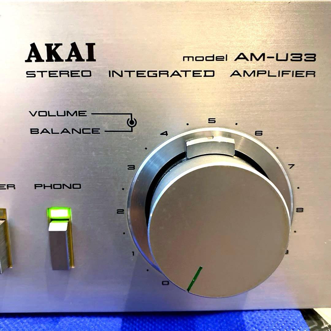 AKAI プリメインアンプ AM-U33 アカイ 動作良好 - メルカリ