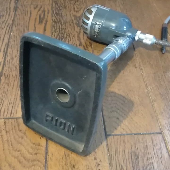 アンティーク　スタンドマイク　レトロ　ガイコツマイク