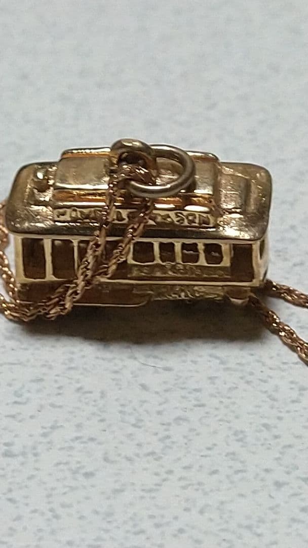 k14立体型サンフランシスコ・ケーブルカーネックレス k14立体型サンフランシスコ・ケーブルカーネックレス