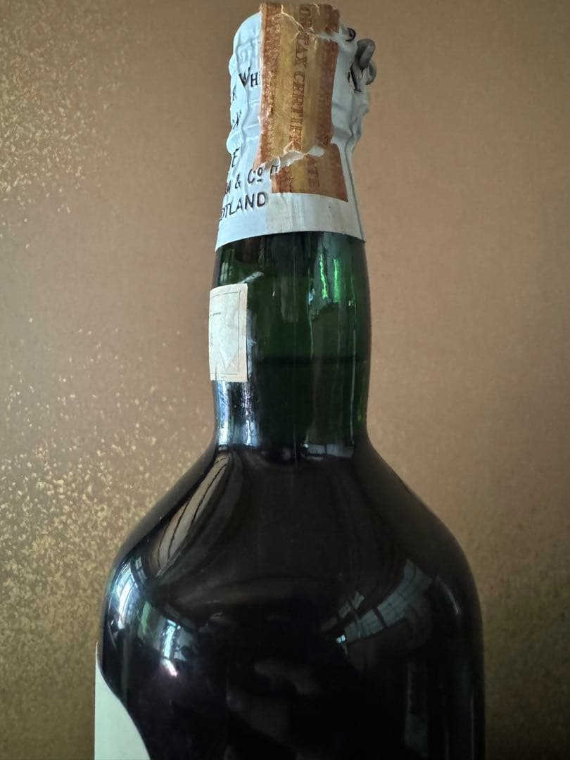 希少】BLACK & WHITE 1960年 代流通 特級 ティンキャップ