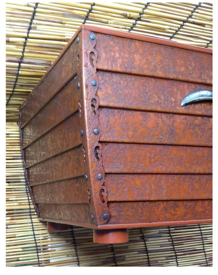 青木義清 静楽堂 共箱無し 緋銅/鎧胴