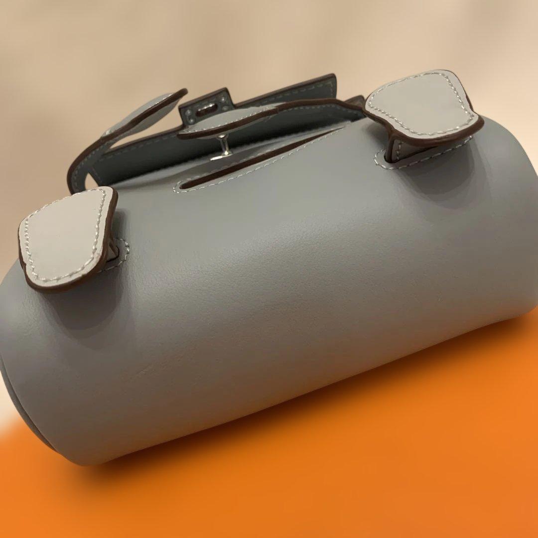 ミニケリードールバッグ ブルーグレー