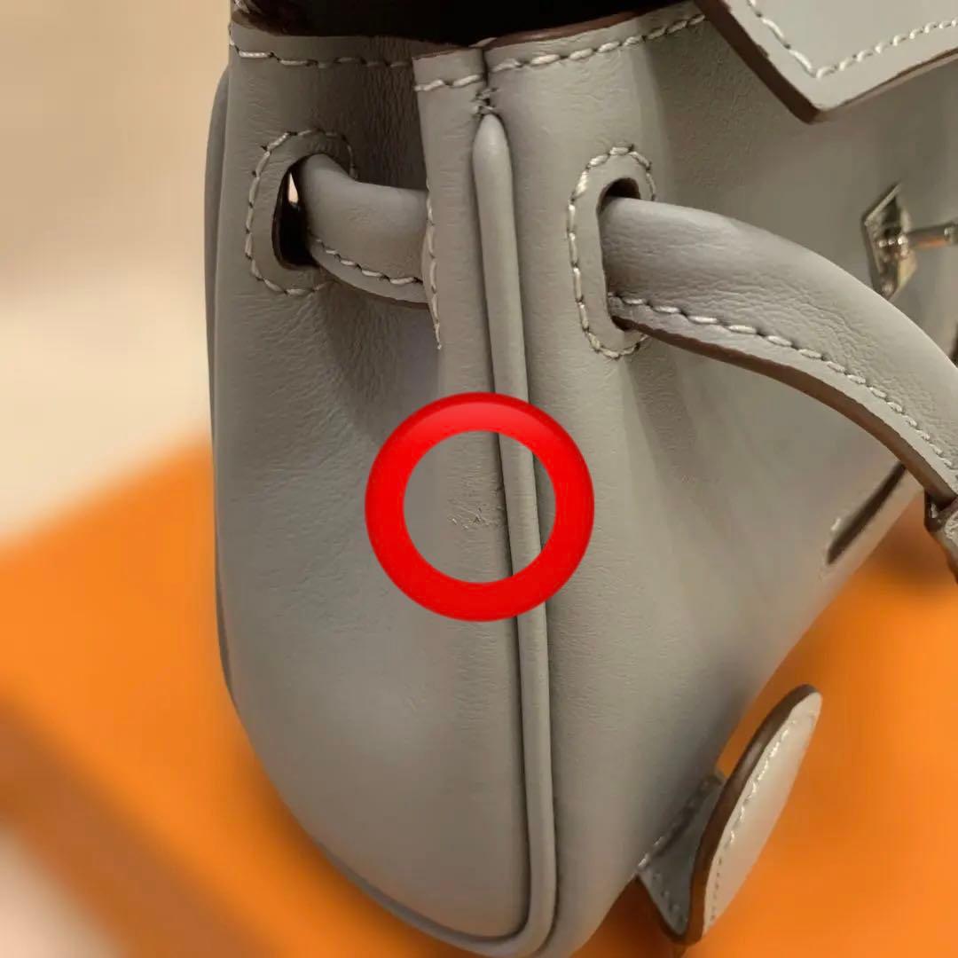 ミニケリードールバッグ ブルーグレー