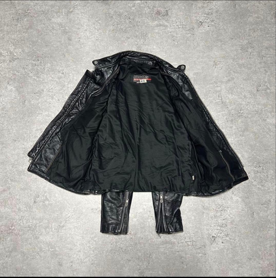 80s BROOKS USA製 シングル レザージャケット 本革 - メルカリ