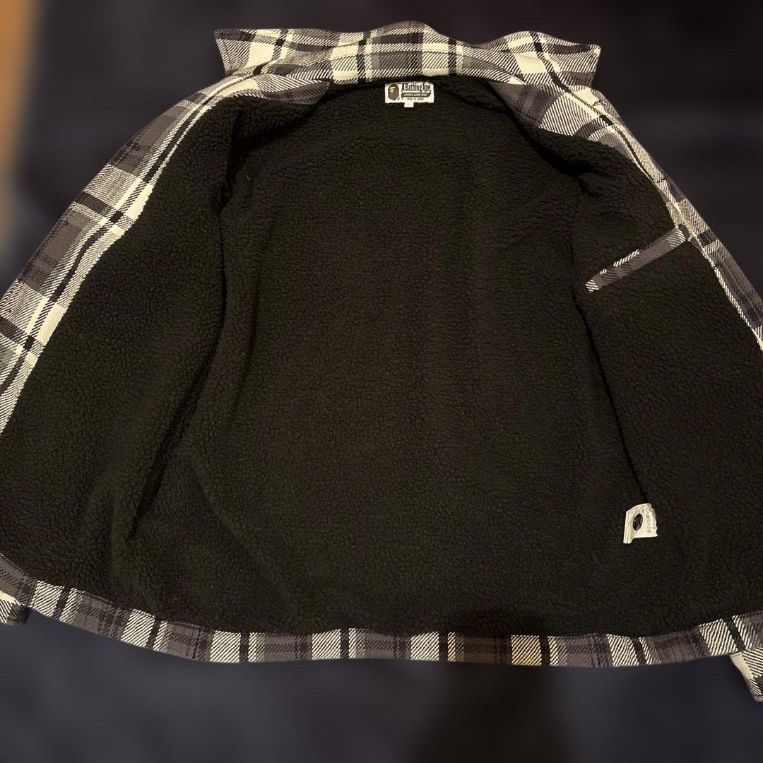 A BATHING APE CPOジャケットエイプ チェック　キムタク