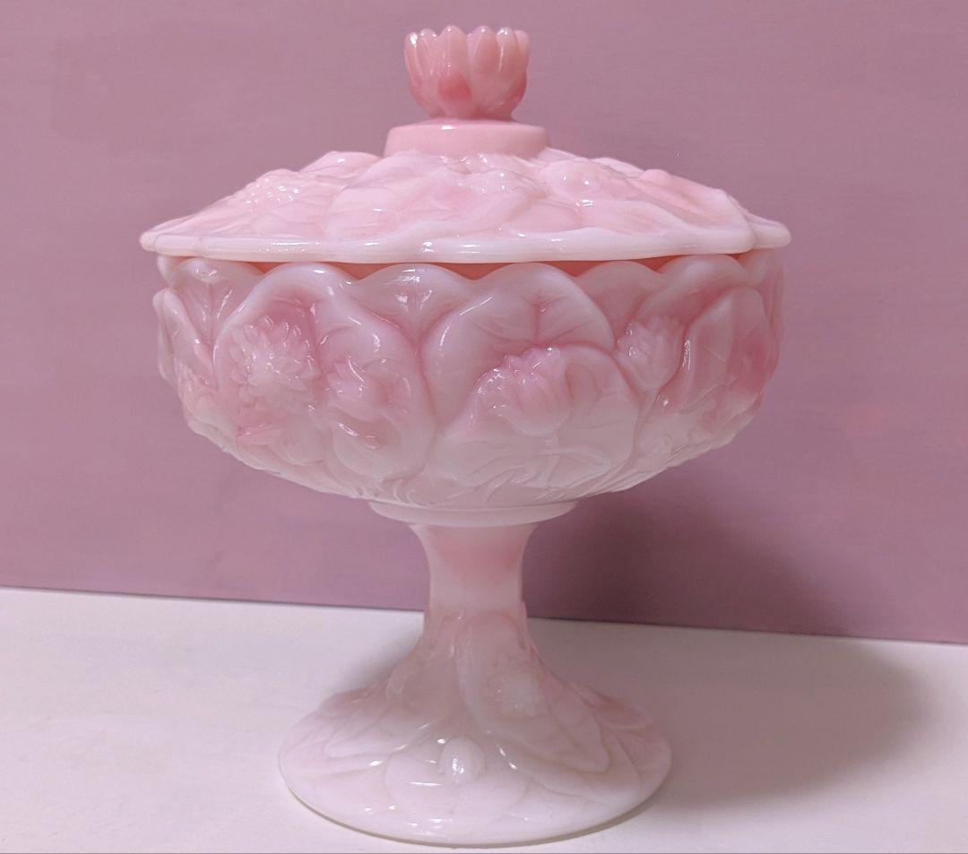 オールドフェントン コンポート レア ガラス FENTON FENTON OLD & RARE