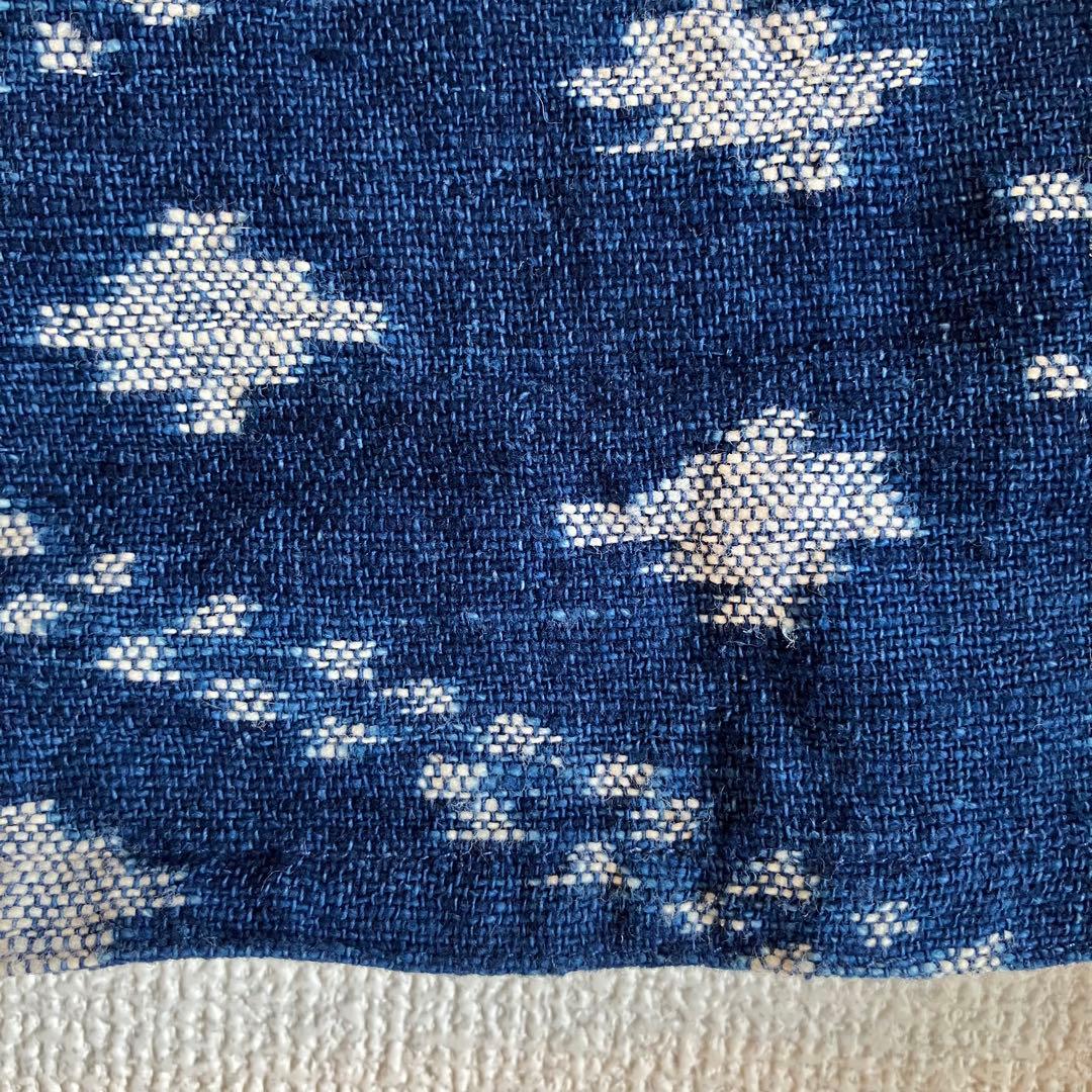 sorairo様専用☆うさとの服 藍染風・ヘンプ混 イカパンツ／巻きスカート風