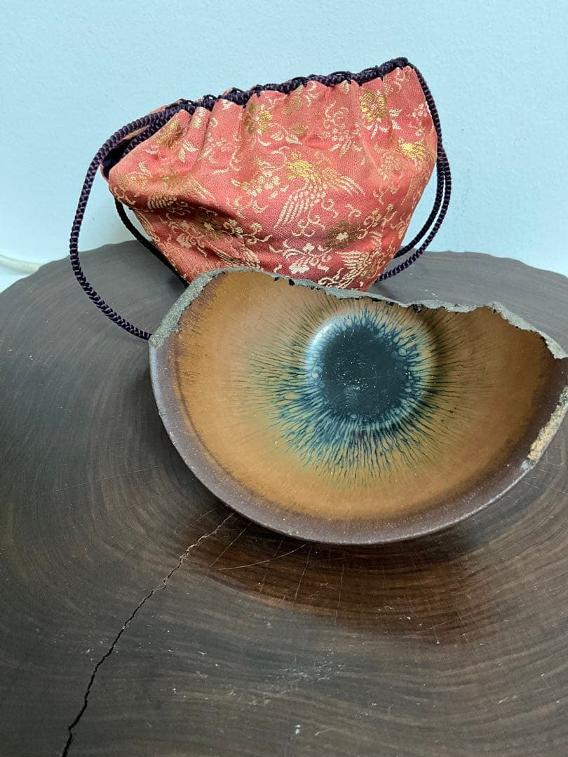 ★唐物古玩古董★宋時代　建窯 希少品 金兔毫 禾目天目茶碗　骨董品 アンティーク