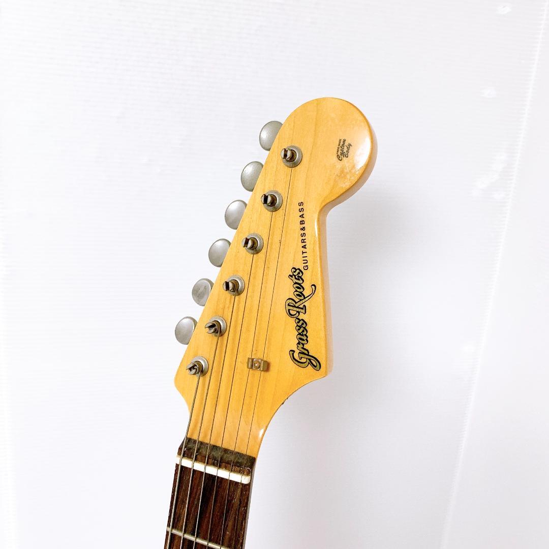 美品 Grassroots グラスルーツ Stratocaster ホワイト 白