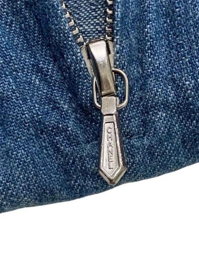 CHANEL シャネル　 デニム　スカート　ココマーク付き　正規品