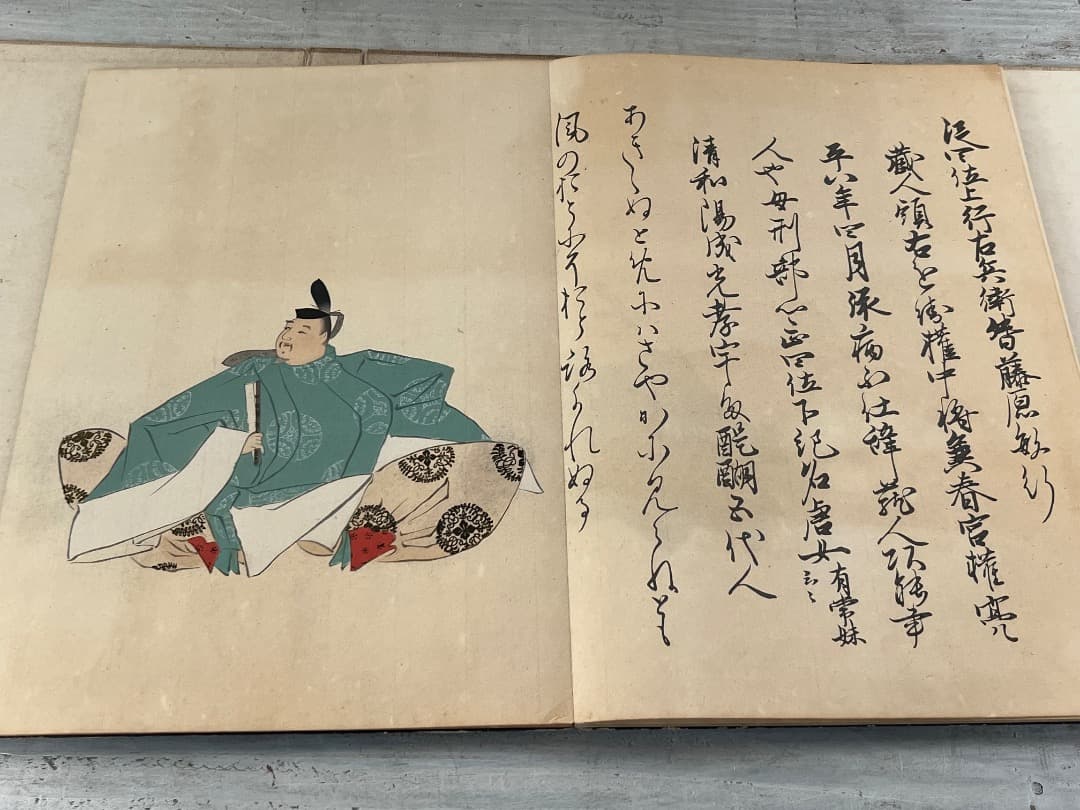 希少版画セット 三十六歌仙絵巻 大正6年 / 和歌 歌人 紀貫之 柿本