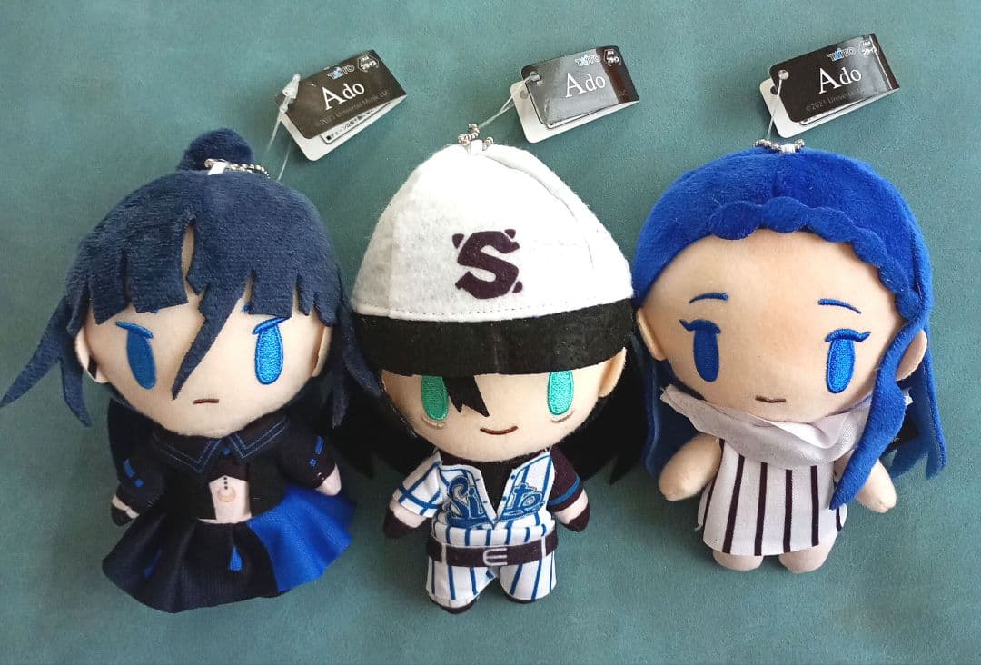 Ado ぬいぐるみマスコット ラウンドワン限定 全3種セット タグ付き