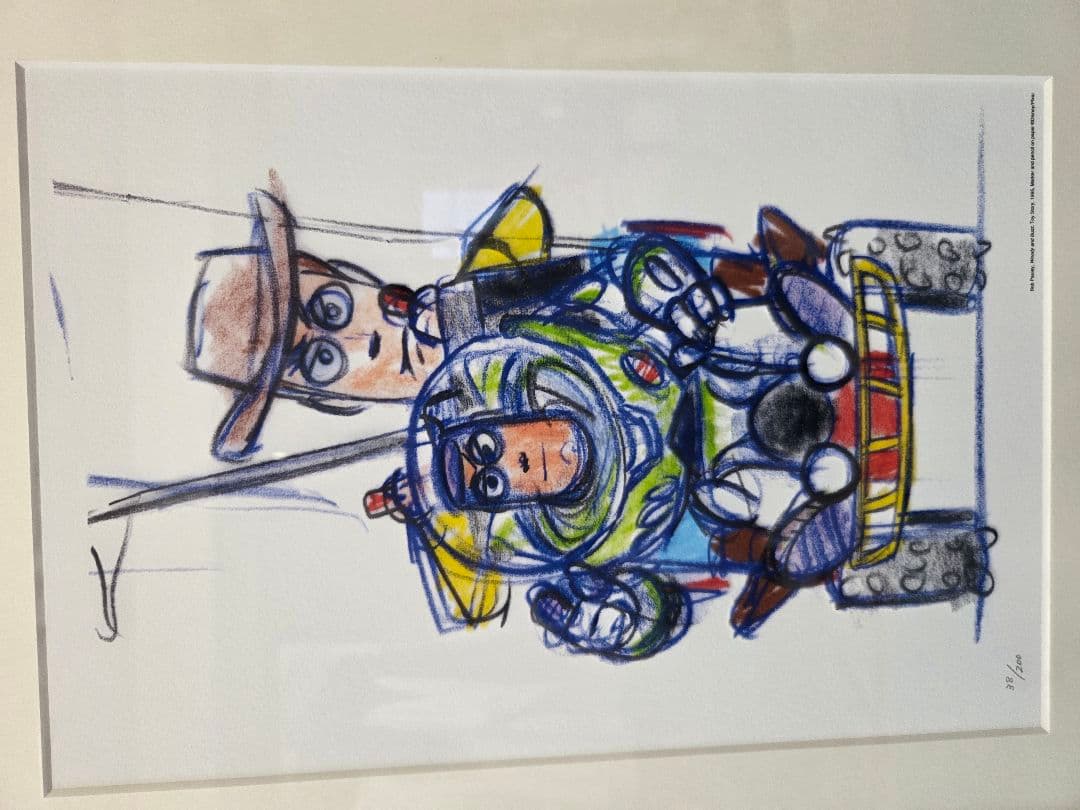 バズ・ライトイヤーとウッディ限定版複製原画