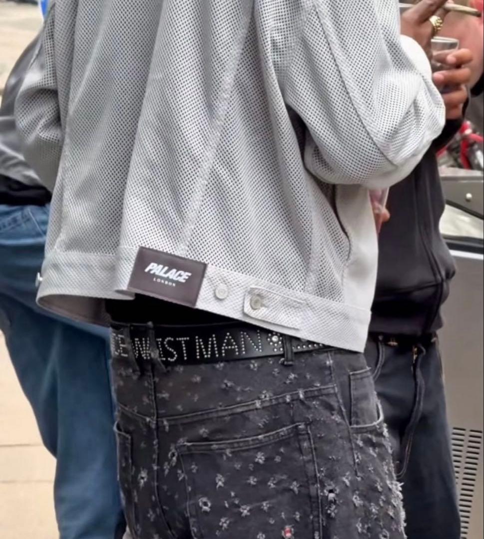 ジャケット・アウター PALACE MESH TRUCKER JACKET CONCRETE GREY