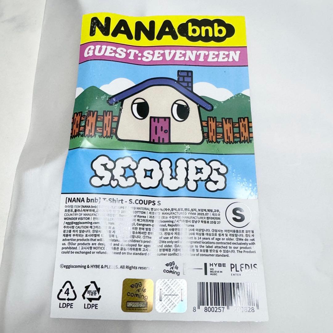 新品未使用 seventeen nana民泊 bnb Tシャツ エスクプス S