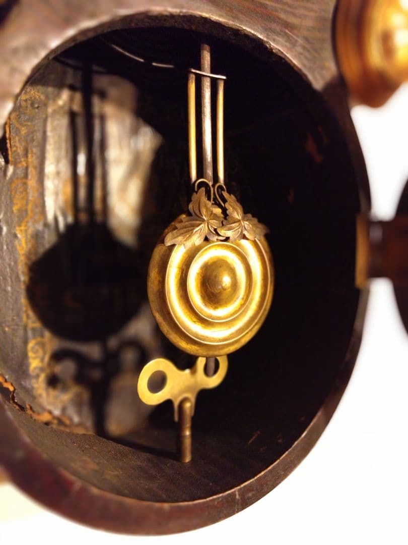 柱時計　精工舎　だるま時計　アンティーク　ユンハンス　昭和レトロ　ゼンマイ