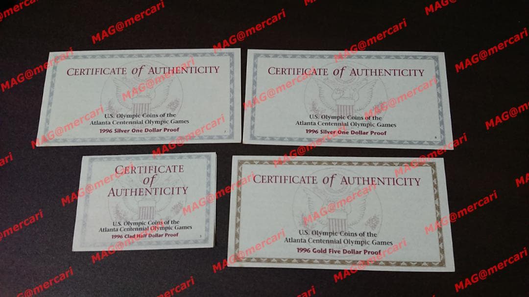 コカ・コーラ アトランタオリンピック 注文 公式記念コインセット