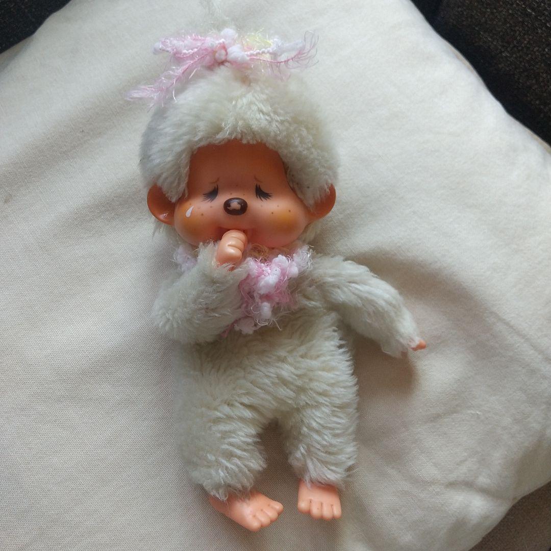 ♪エンドーチェーン⭐️モンチッチ⭐️ホワイト女の子♪ - メルカリ