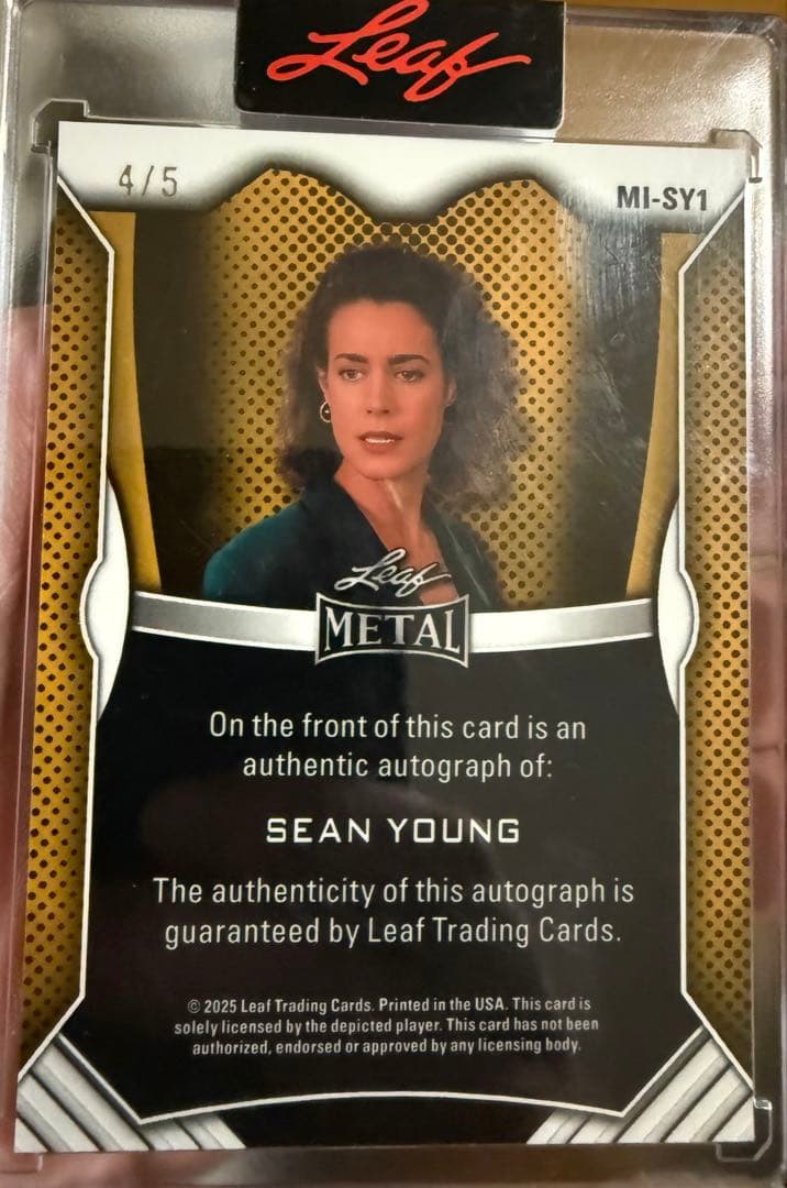 Leaf ショーンヤング Sean Young サインカード topps以外