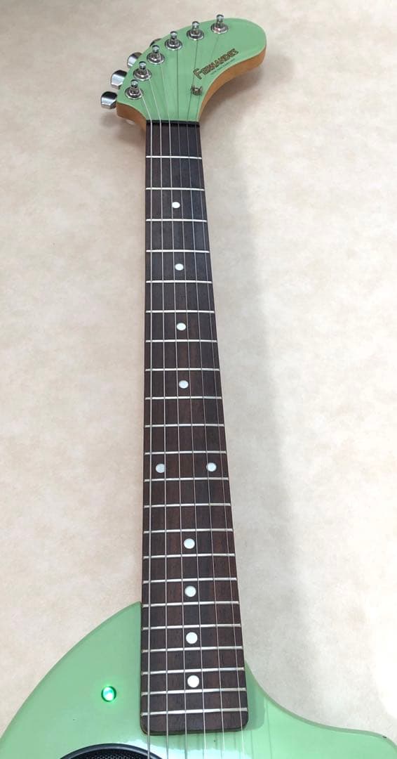 【美品】ZO-3 ミントグリーン アンプ内蔵ミニギター ケース付 ぞーさん