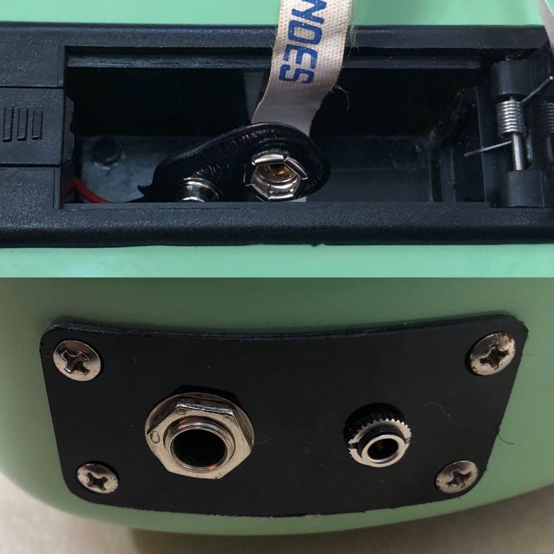 【美品】ZO-3 ミントグリーン アンプ内蔵ミニギター ケース付 ぞーさん