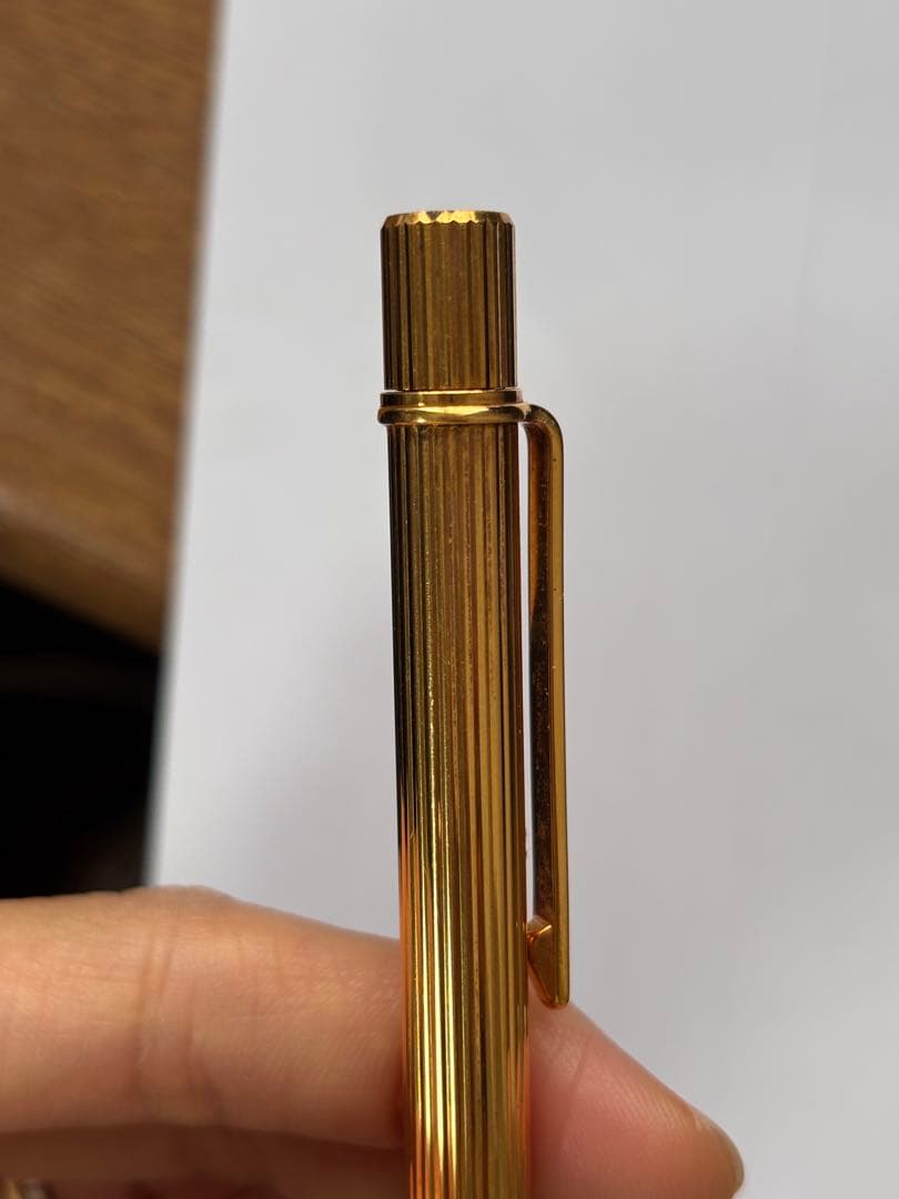 カルティエ ボールペン ヴィンテージ 金張り 回転式 carter 文房具