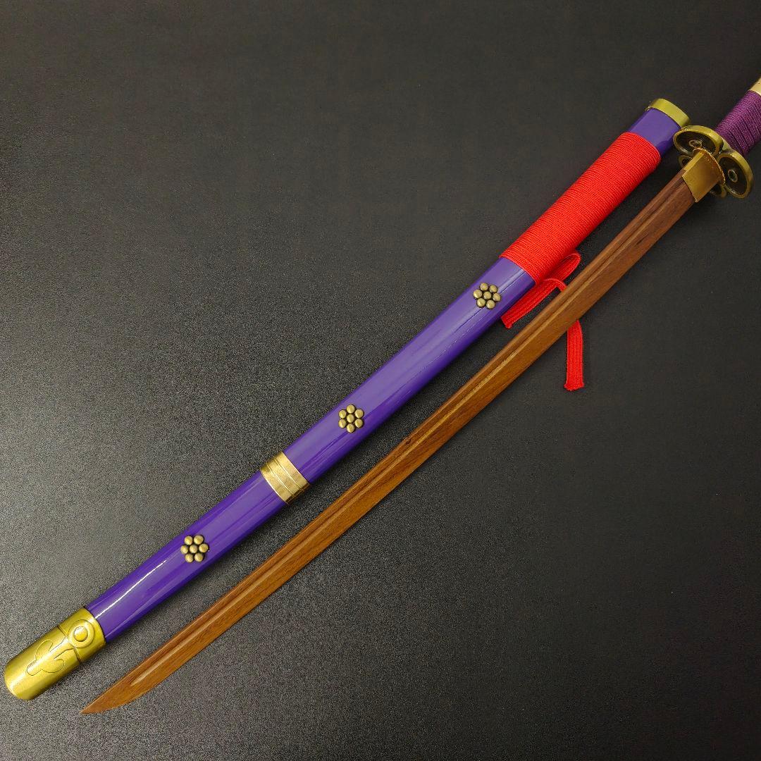 日本刀　模造刀　閻魔　木製刀　硬木製　居合練習　コスプレ用　刀剣拵　武道具