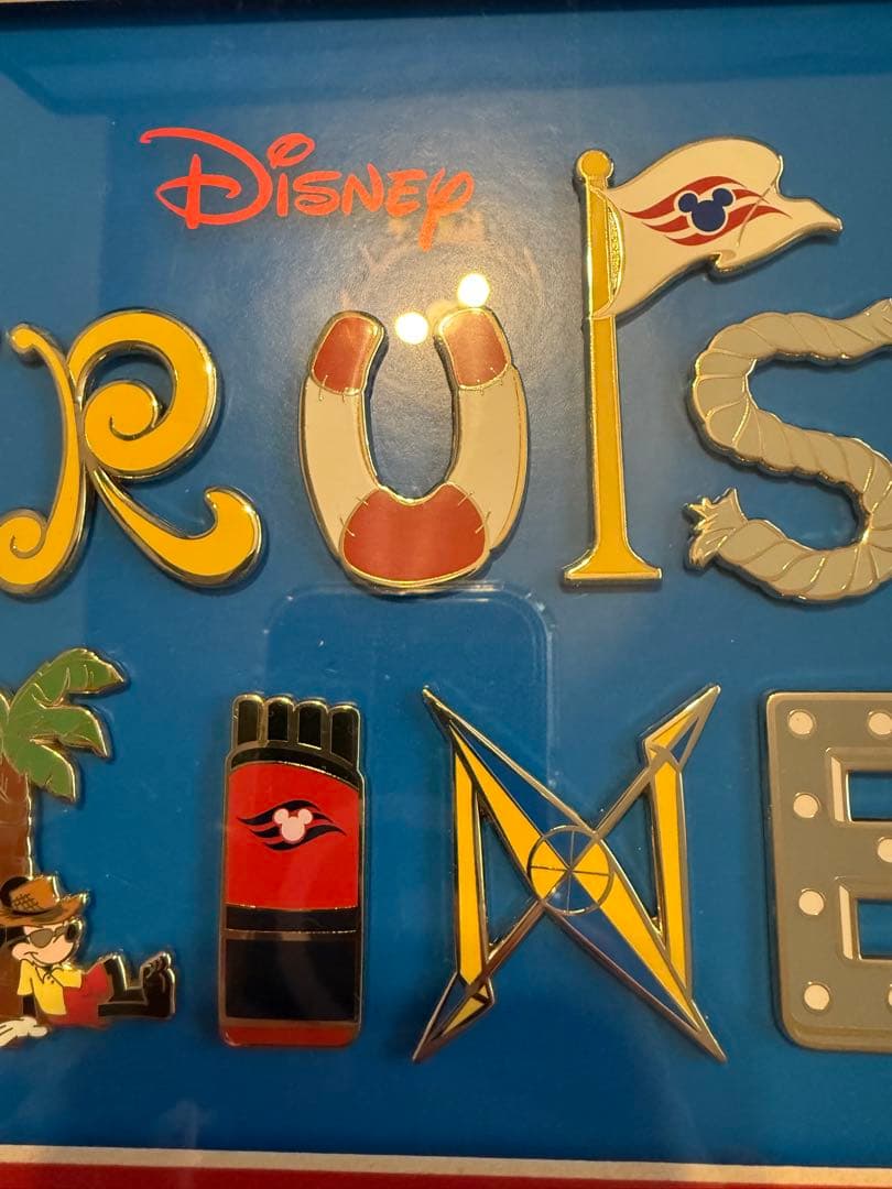 ディズニー クルーズ ライン フレーム付き ピンバッジ セット Disney