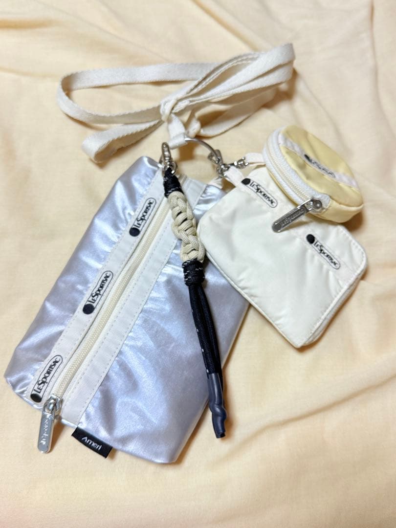 即完品 LeSportsac×Ameri Multi Pouch シルバー