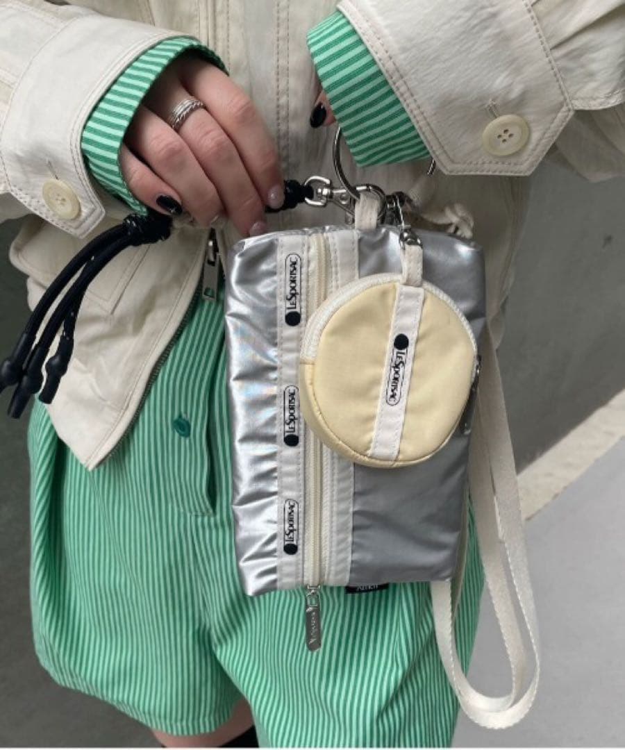 即完品 LeSportsac×Ameri Multi Pouch シルバー