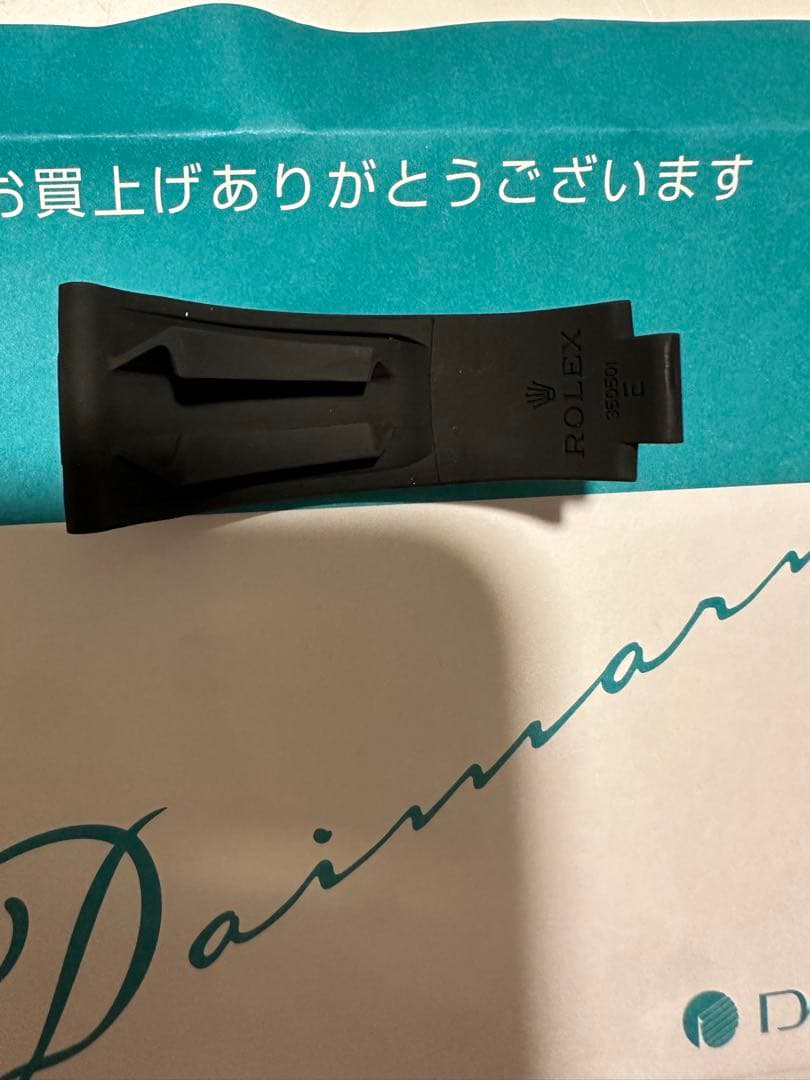 ROLEX ブラックラバーベルト