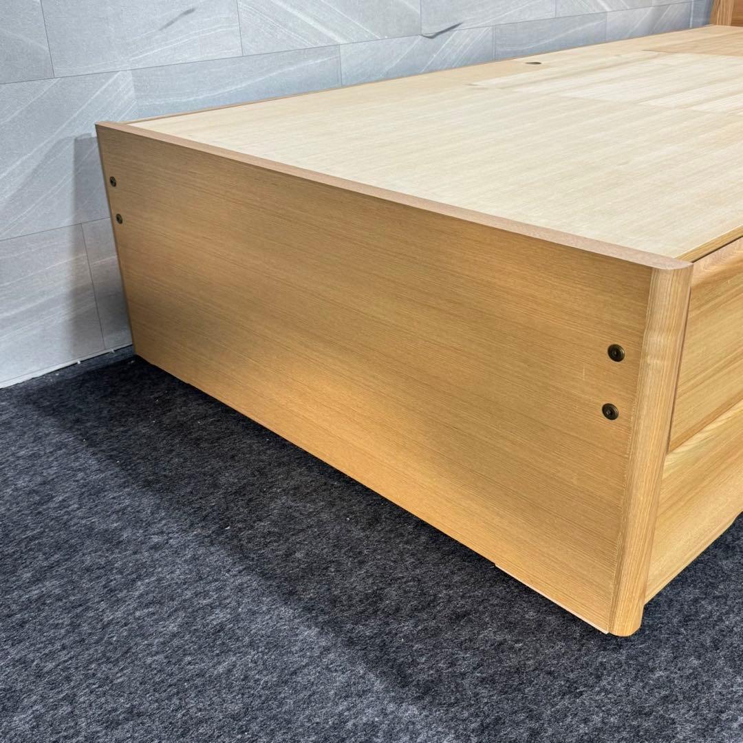 いまだ家具 ベッドフレーム シングルサイズ 収納付 大容量 格安 d4690