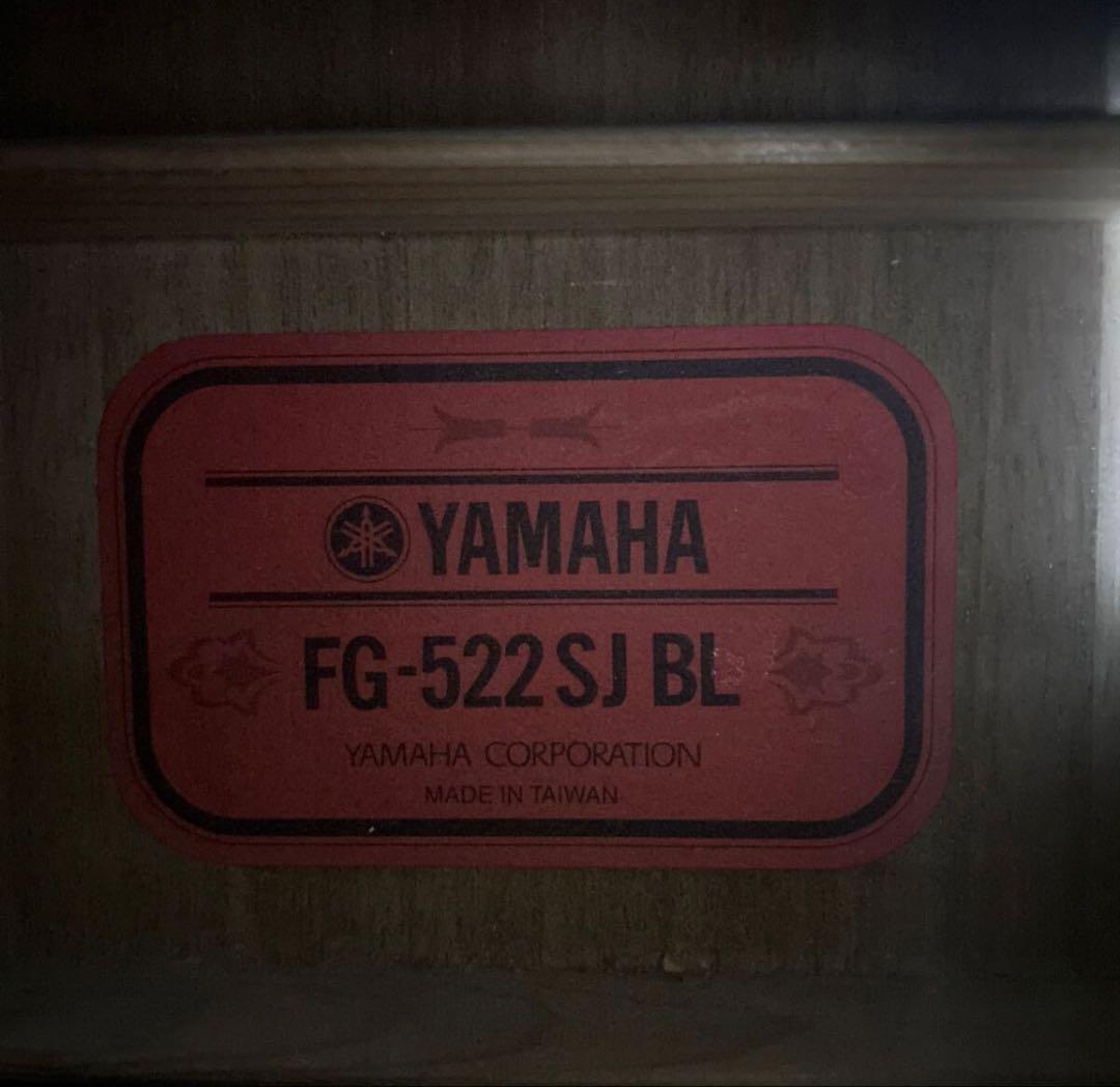ヤマハ FG522SJ BL アコギ 赤ラベルFGシリーズ 美品 ギグケース付
