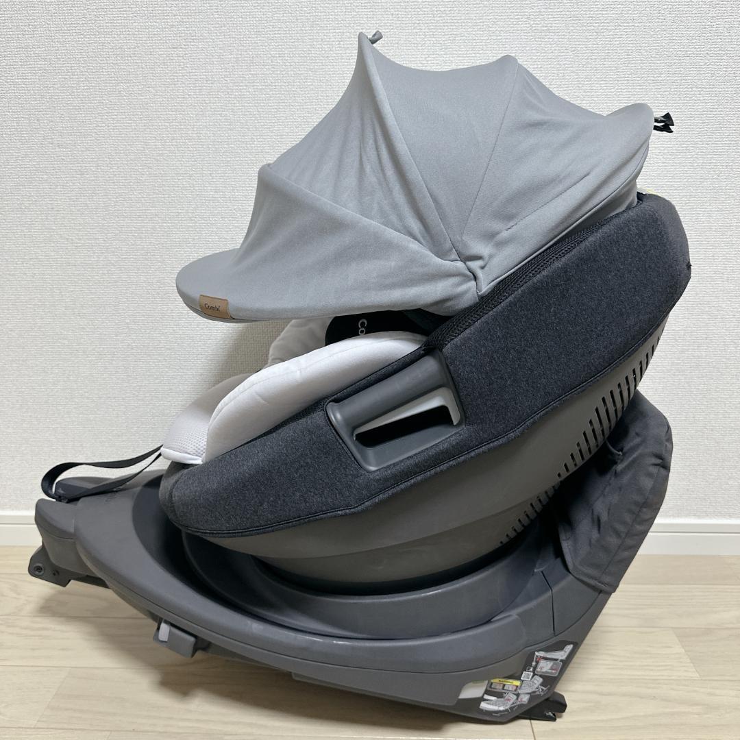 【極美品】Combi コンビ THE S ISOFIX ZA-670 グレー