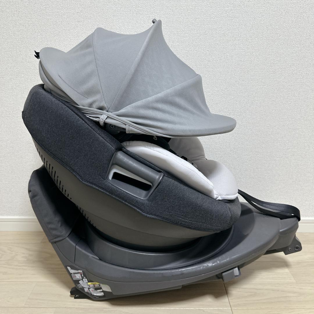【極美品】Combi コンビ THE S ISOFIX ZA-670 グレー