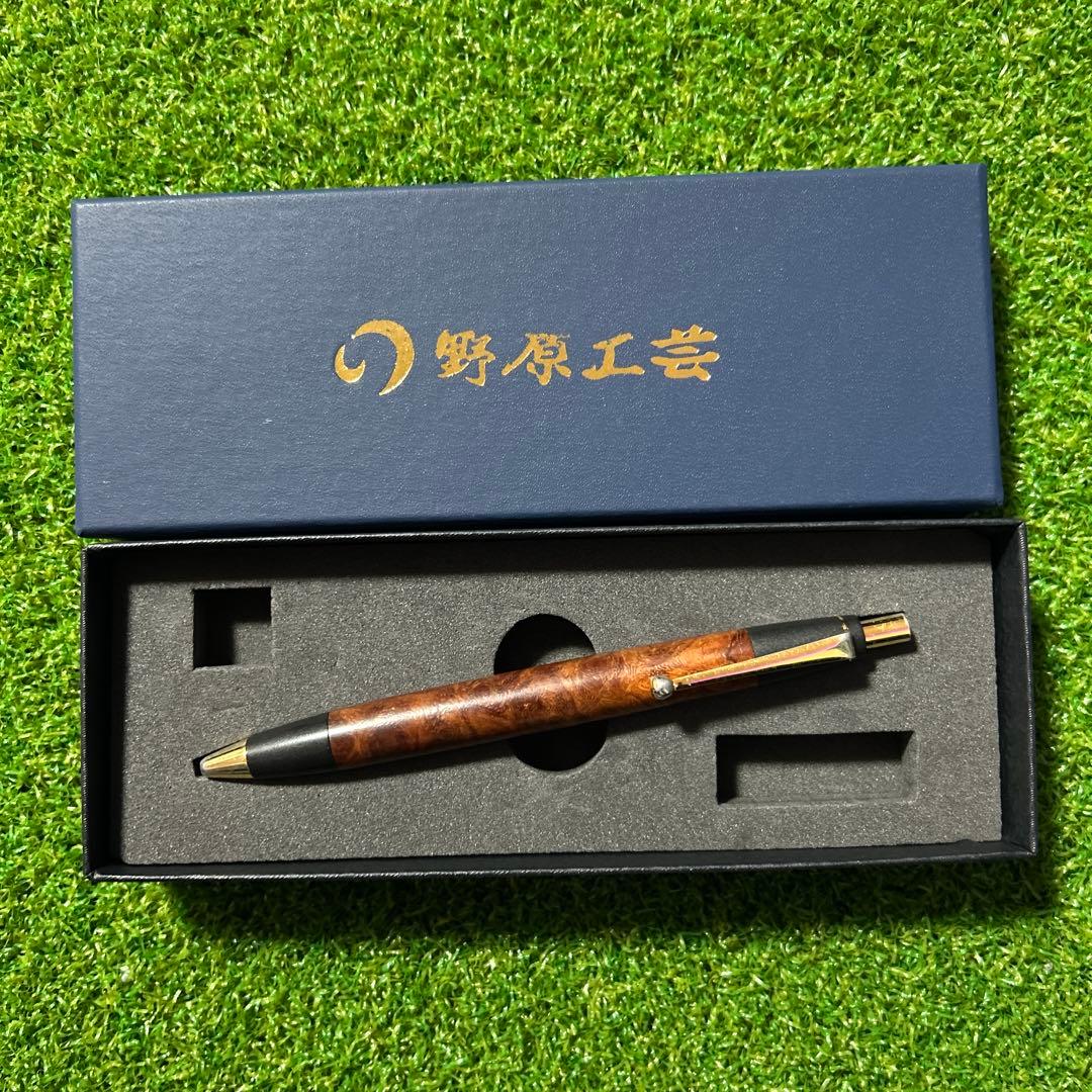 野原工芸楓スタンダードボールペン玉クリップゴールド