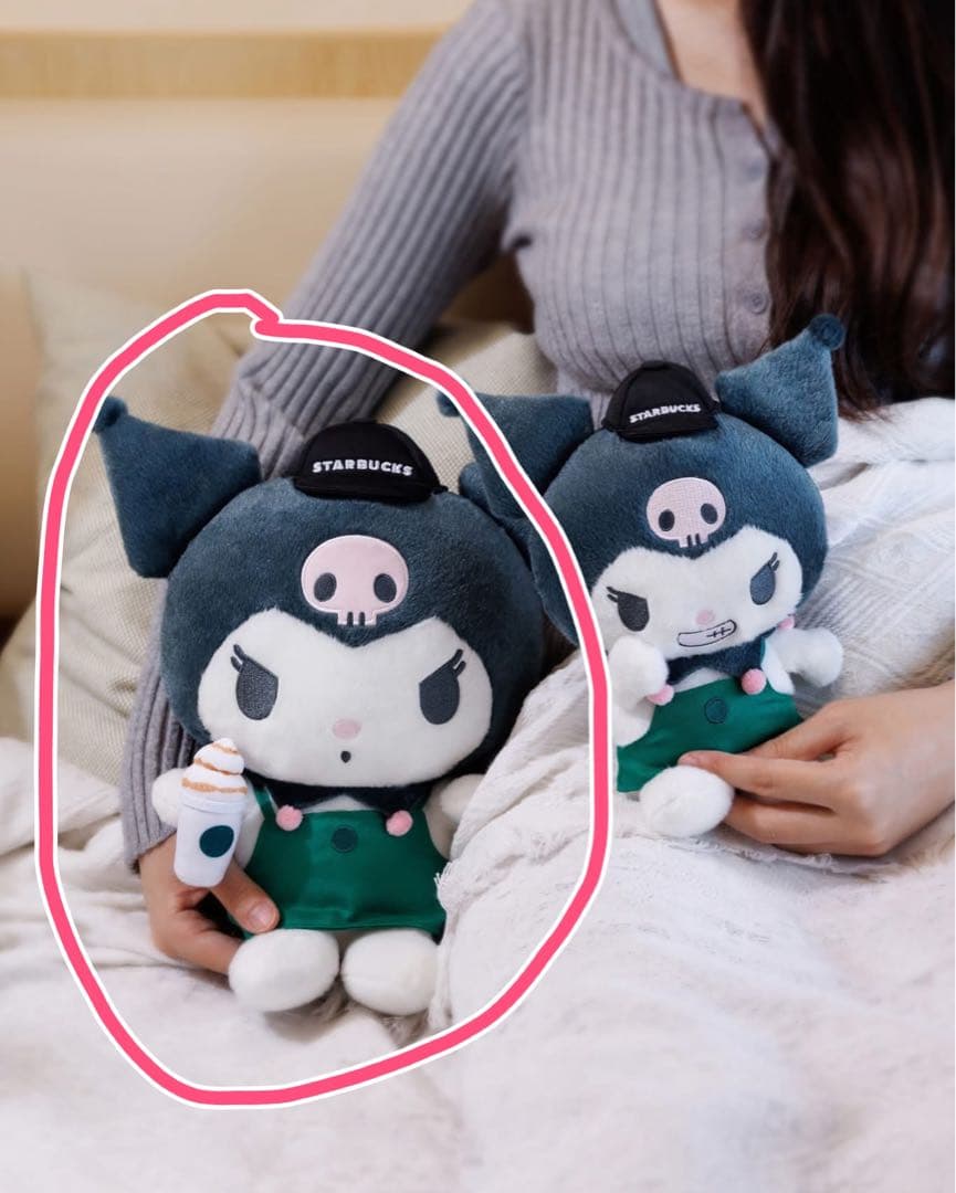 スターバックス　海外限定　香港限定　クロミ　ぬいぐるみ　サイズ大　日本未発売