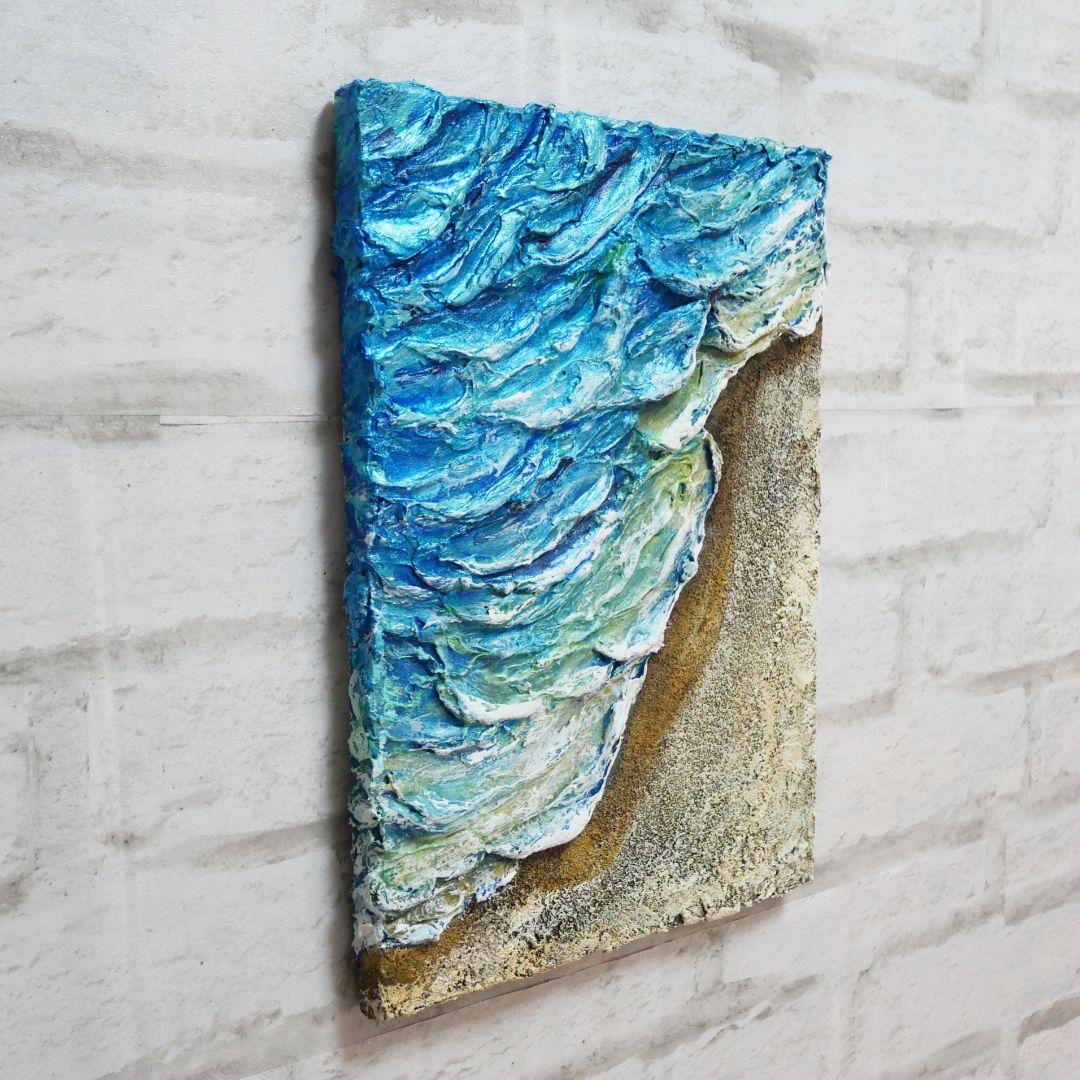 油絵 絵画 【海辺の砂浜】