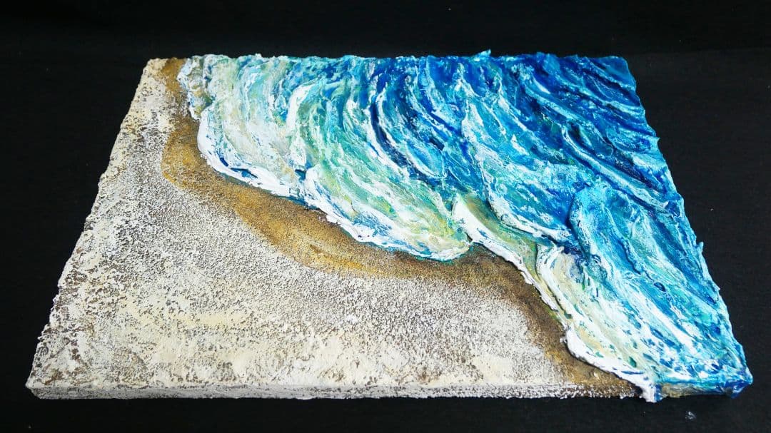 油絵 絵画 【海辺の砂浜】