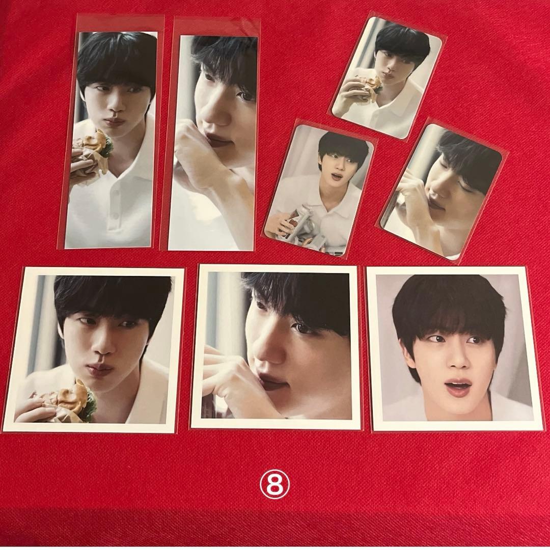 BTS ロングステッカー・ステッカー・ホログラム両面フォトカード♡Jin