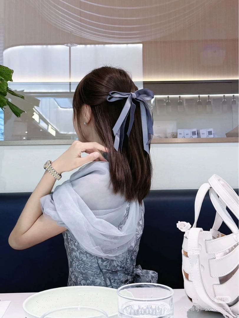 dazzlin シアーベールジャガードワンピース オケージョンドレス グレー M