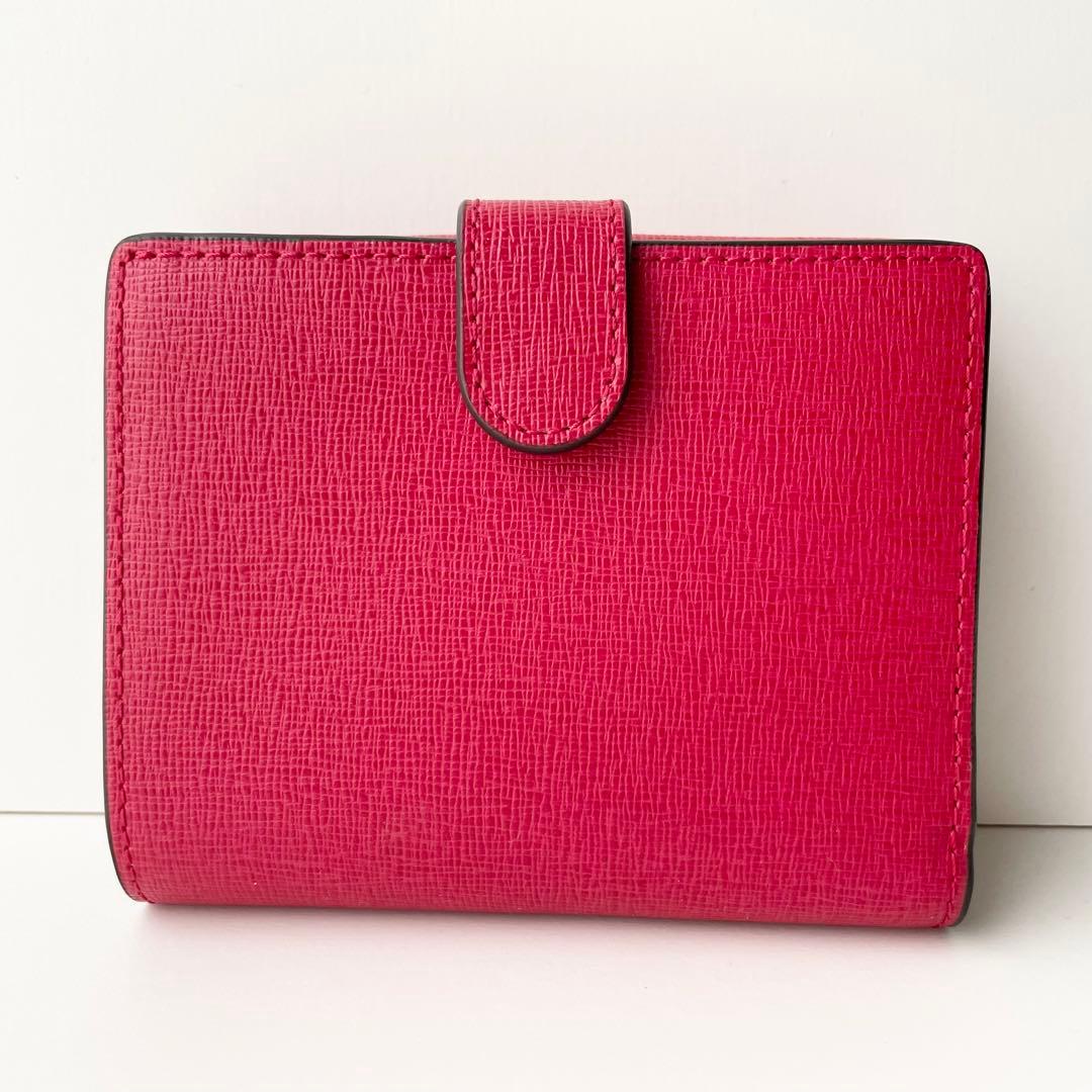 フルラ FURLA 折り財布 バビロン レザー ルビー レッド ほぼ新品