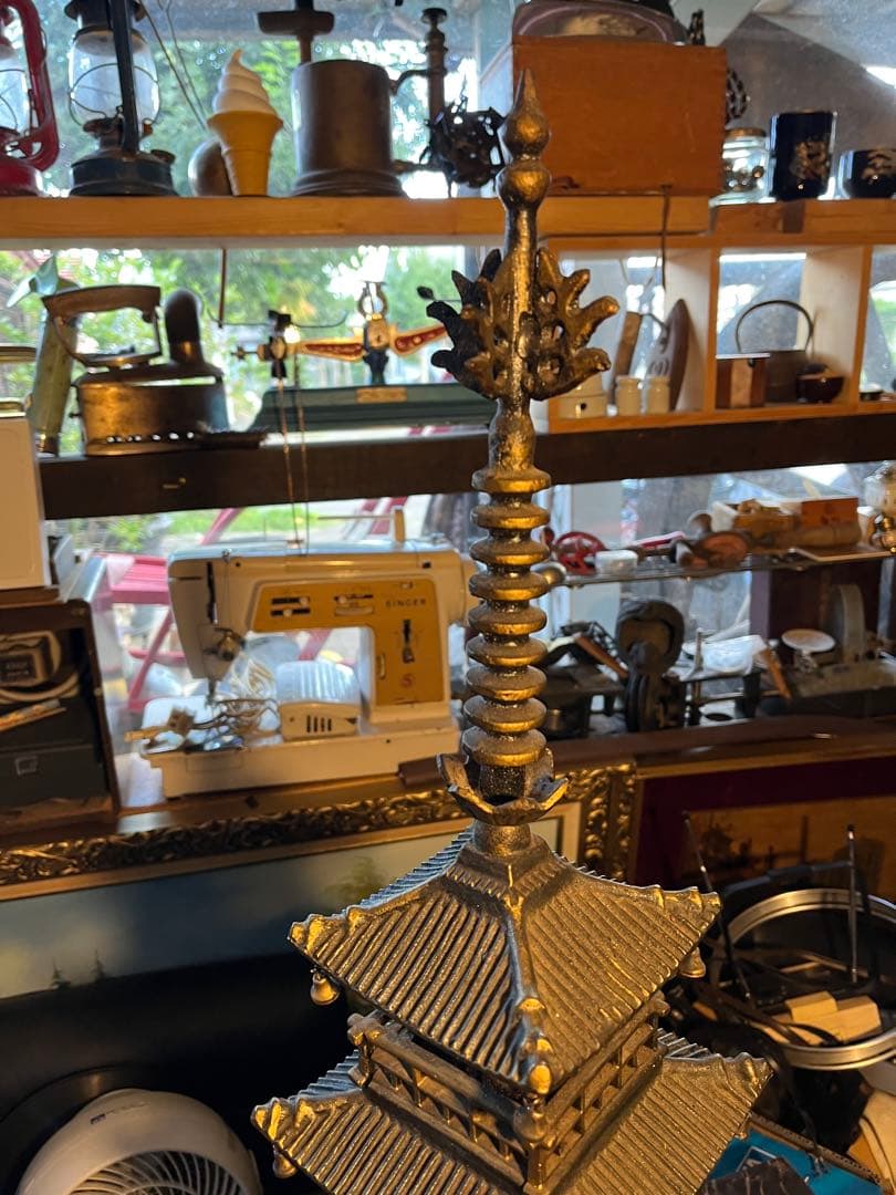 秀ちゃん、五重の塔 、鉄製五重塔、80センチヴィンテージ物 金属製重量級