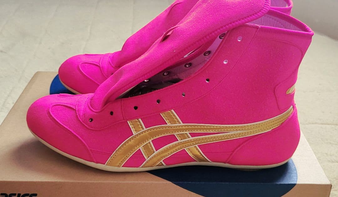 ASICS レスリングシューズ ピンク (旧オーダー)