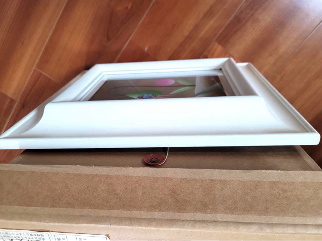 久里洋ニ　絵　アクリル　原画　本物　「花の実の中から女の子」　31.5×38cm