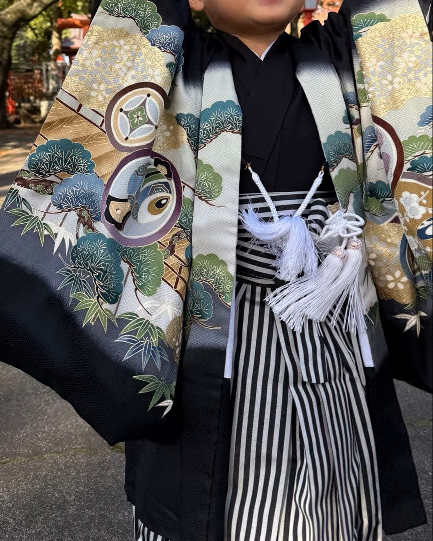 七五三 5歳　男の子　着物と袴 一式