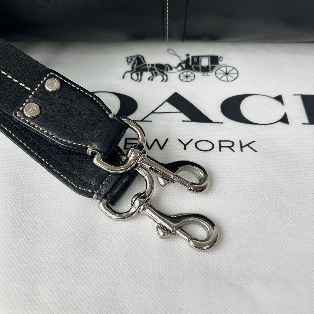 ✅【美品】メンテ済み　コーチ　ビジネスバッグ　COACH ショルダー　レザー