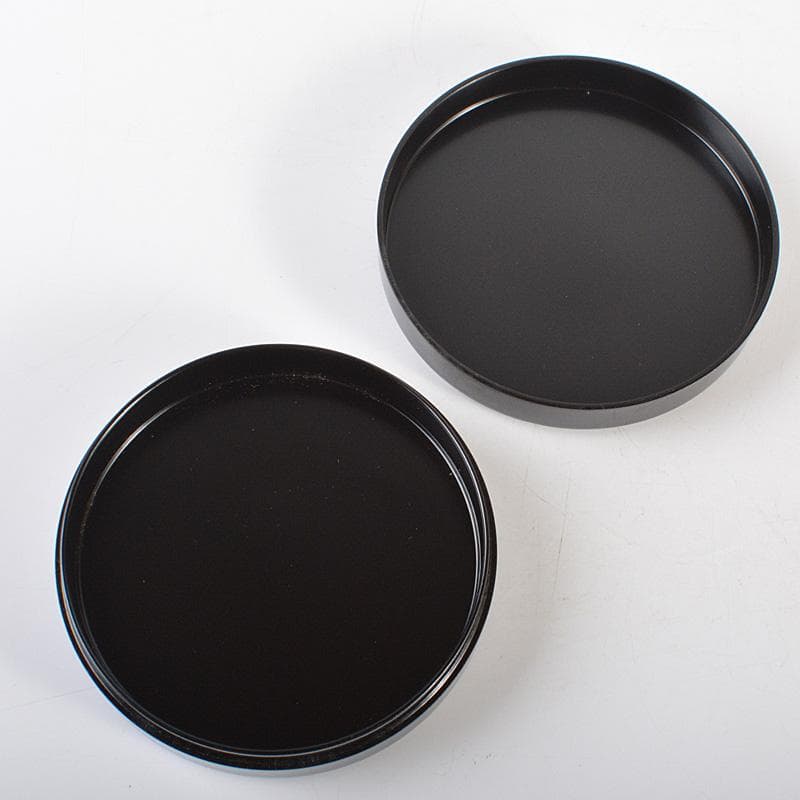 茶道具　輪島塗　荒井喜峰作　蟲蒔絵　螺鈿装飾　香合　共箱　V　R6683