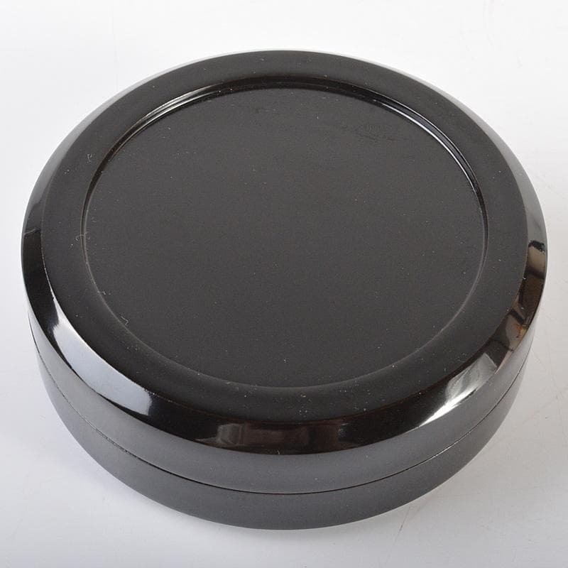 茶道具　輪島塗　荒井喜峰作　蟲蒔絵　螺鈿装飾　香合　共箱　V　R6683