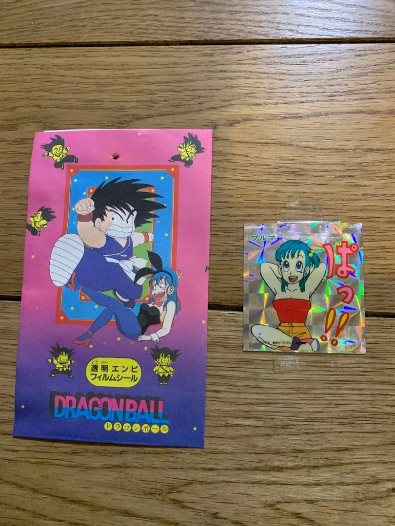 ✨超激レア✨ドラゴンボール ブルマ 透明エンビフィルムシール 山勝
